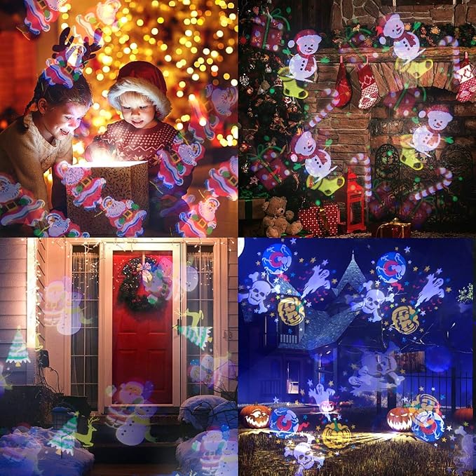 Christmas Projector Lights Outdoor/Indoor, Led Lights Projector Waterproof for Christmas Decorations, Holiday Projector for Xmas Christmas Projector Lights Outdoor/Indoor, Led Lights Projector Waterproof for Christmas Decorations, Holiday Projector for Xmas