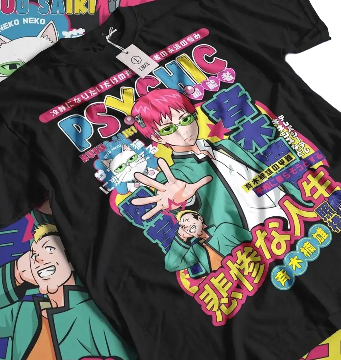 Saiki Kusuo shirt, The Disastrous Life of Saiki K Anime Unisex Shirt 9