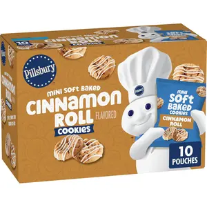 Pillsbury Mini Soft Baked Cinnamon Roll Flavored Cookies 10 Count Pillsbury Mini Soft Baked Cinnamon Roll Flavored Cookies 10 Count