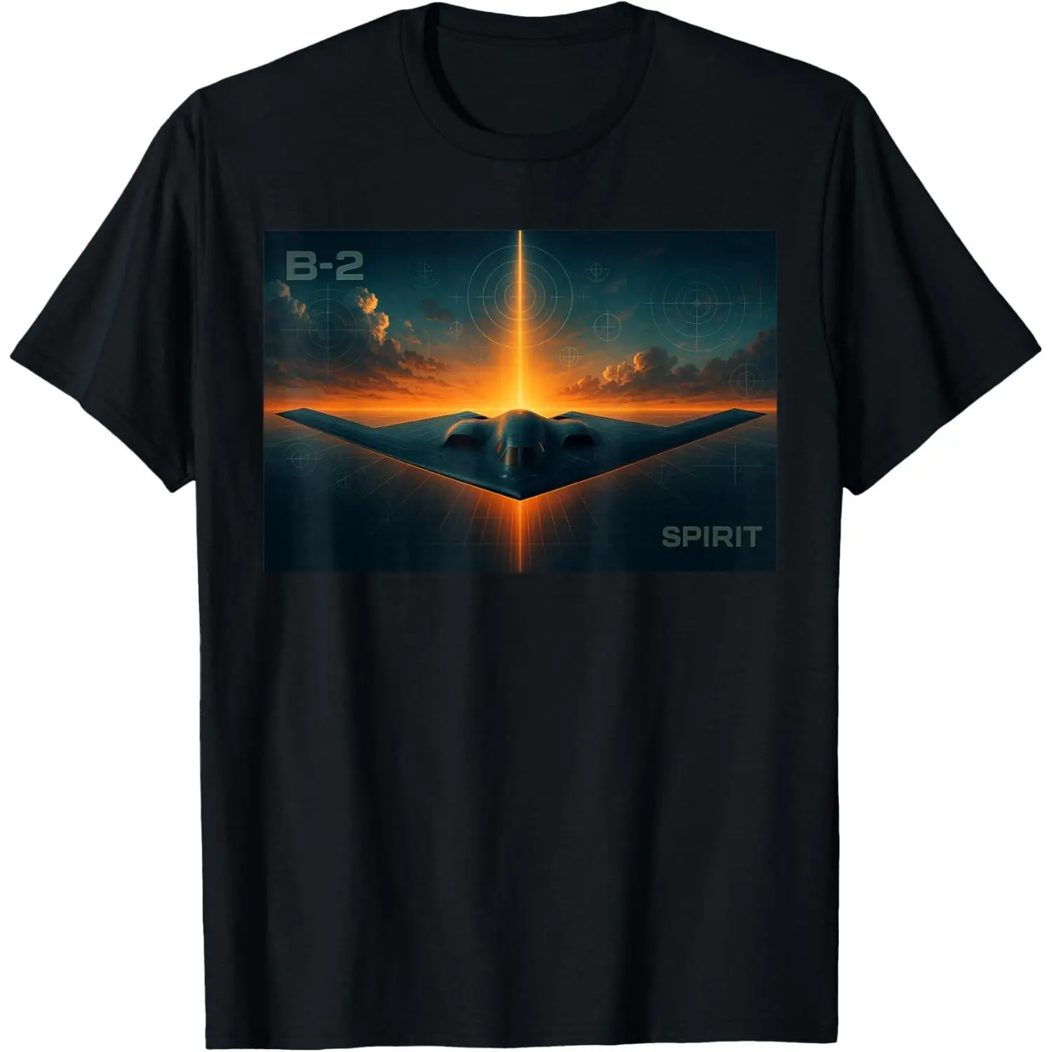 Cotton Graphic Tees Streetwear Gifts  B-2 Spirit Stealth Bomber Aviation Graphic Design T-Shirt