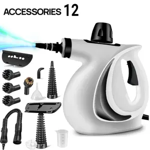 2026 New Portable Handheld Steam Cleaner, with detergent container and safety lock, equipped with 12 accessories, fast heating, suitable for beds, sofas, furniture, kitchen, bathroom, floors