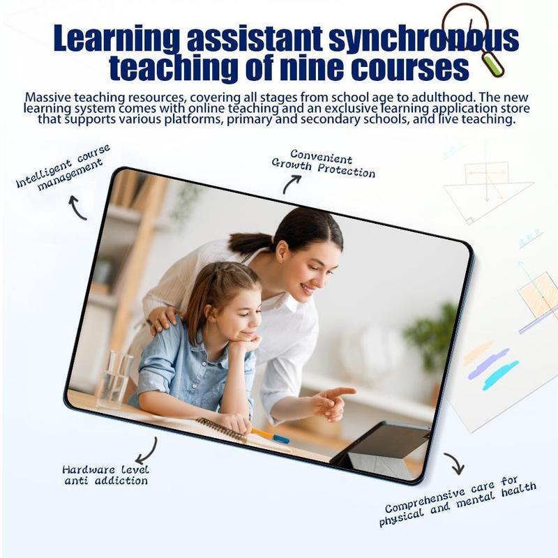 2025 upgraded 10.1-inch Android tablet - 32GB storage, 5000mAh battery, dual SIM, 5MP+13MP camera, tablet with keyboard, mouse, stylus and case