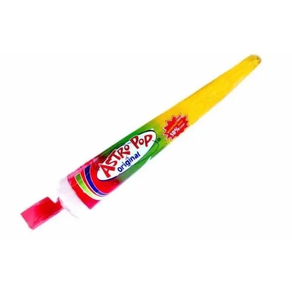 AstroPop Original Lollipop - (1ct) Cherry Passion Fruit & Pineapple Flavored Classic Candy Treats for Kids and Adults 3 Flavor Layers Long Lasting Rocket Shape Hard Candy Bonbon 1ct - Natural Sour Sweet Fruity