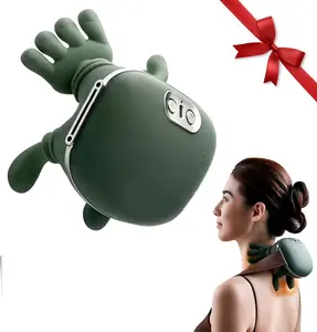 Multi functional simulated human hand five finger shoulder and neck massager, electric massage function neck and shoulder massager, wireless portable USB charging. Deep tissue massage, suitable for the neck, shoulders, back, arms, and legs. Holiday gifts,