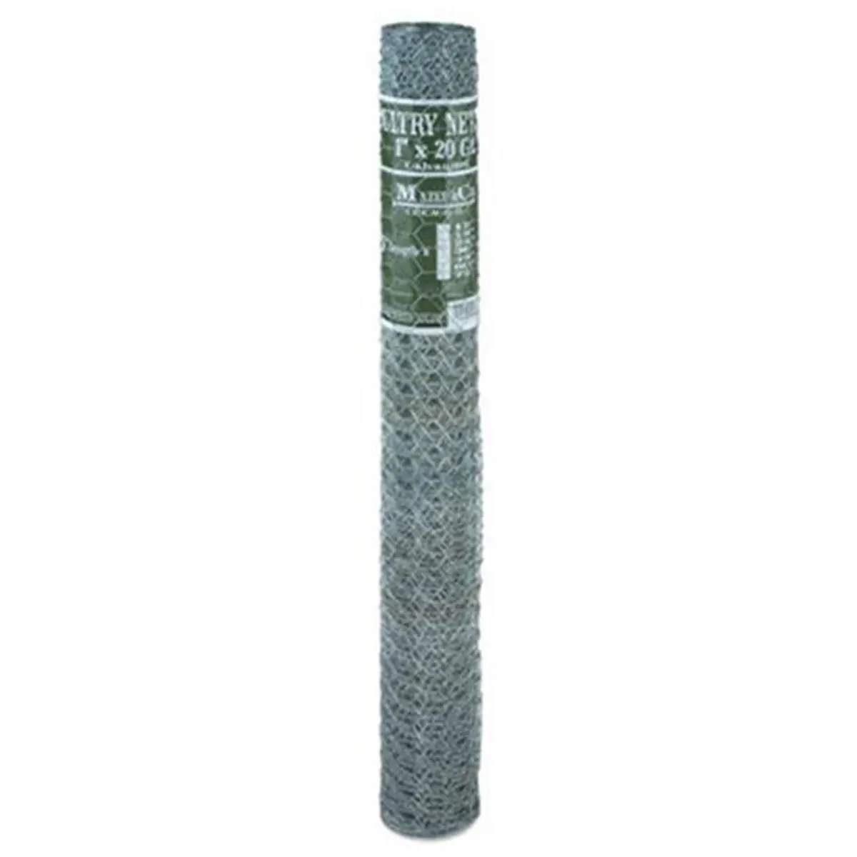 Mazeland 500050181 Rectangular Metal Mesh Poultry Netting - 50 ft Outdoor Animal Fence, 18x1 in Mesh for Home Improvement, Garden Supplies