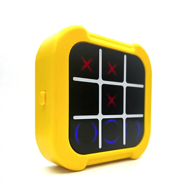 3-in-1 electronic tic-tac-toe game, handheld digital tic-tac-toe bolt game with silent mode, portable learning toy gift for kids and adults