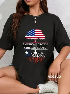 100% Cotton American Grown with Chilean Roots - Chile T-Shirt