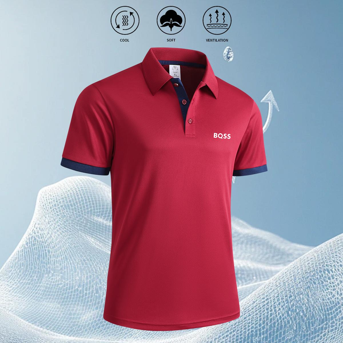 Men's Summer Short Sleeve Polo Shirt with Turn-Down Collar and Color Block Sleeves Fashion Casual Top Grey Shortsleeve Athletic Activewear Men's Summer Short Sleeve Polo Shirt with Turn-Down Collar and Color Block Sleeves Fashion Casual Top Grey Shortsleeve Athletic Activewear