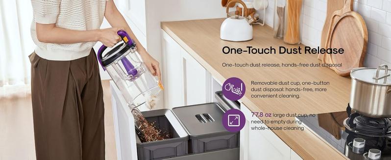 Eureka FlexReach NEU651PL Upright Vacuum Cleaner with Lift-Up Pod & Anti-Tangle Brushroll for Carpet & Hard Floors, Purple, 960W Motor, Deep Cleaning, Jumpstart Sale, Powerful Suction, Flexible Design