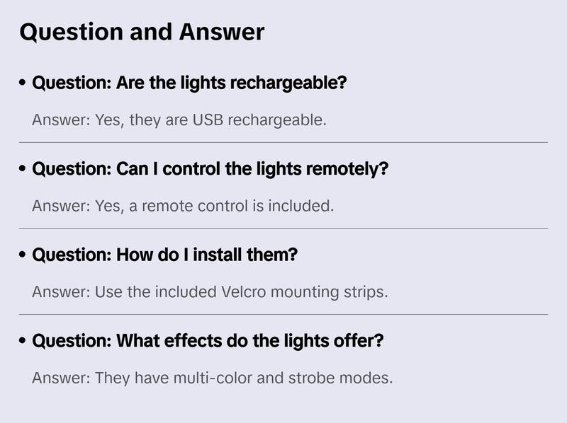 4-Pack Wireless RGB Strobe Lights – Rechargeable, Color-Changing & Velcro-Mountable