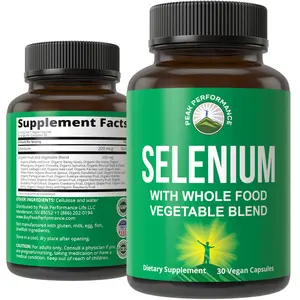 Raw Whole Food Selenium with Whole Food Vegetable Blend for Advanced Absorption