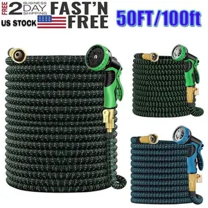 50FT Water-Saving Expandable Hose 75/100/150FT - 40% Less Water Consumption with High-Pressure Flexible Design