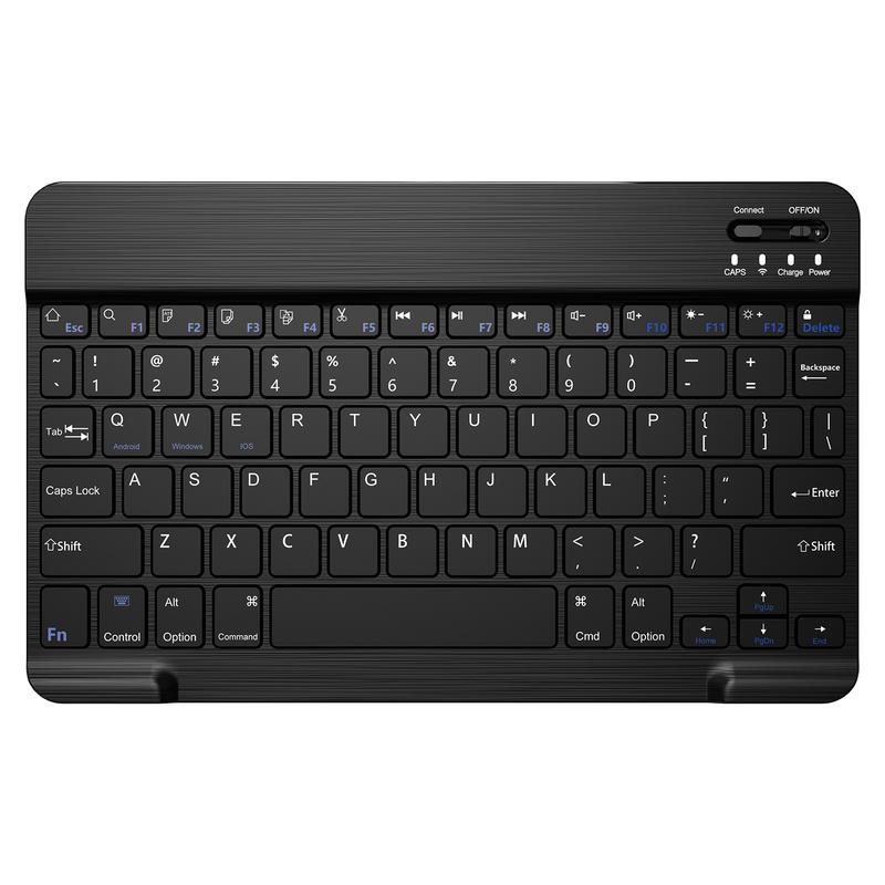 10 inch Wireless Keyboard Devices with Bluetooth, Slim Wireless Portable Travel Office Computer Accessories, for ipad, Android,Tablets, etc Rechargeable 10 inch Wireless Keyboard Devices with Bluetooth, Slim Wireless Portable Travel Office Computer Accessories, for ipad, Android,Tablets, etc Rechargeable