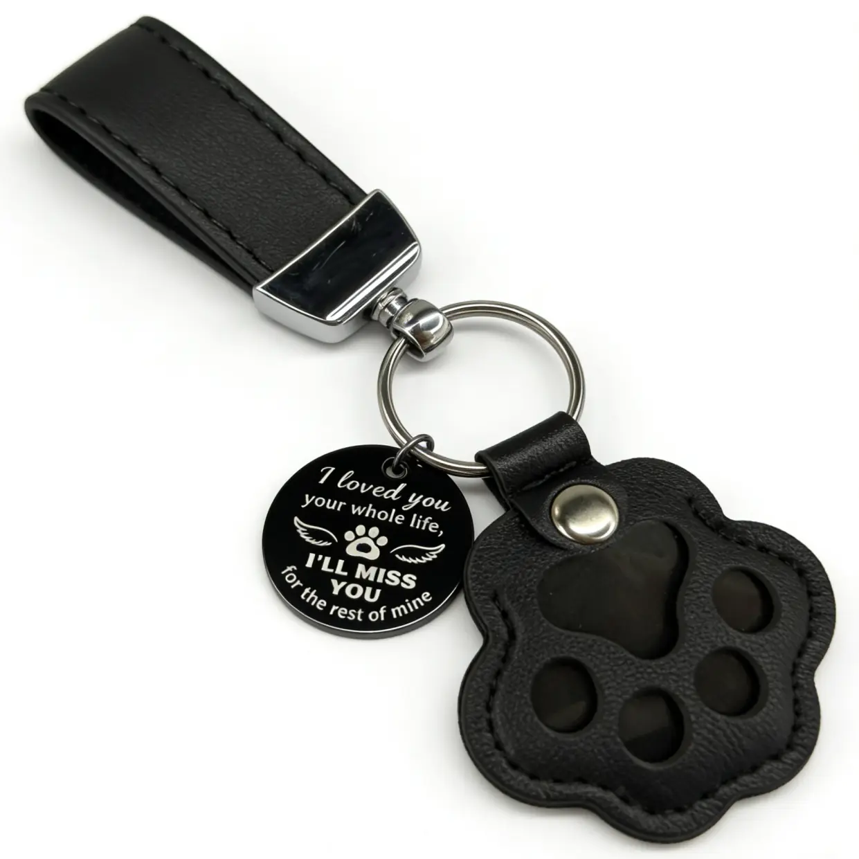 2026  HOLDNEAR Pet Fur Memory Paw Keychain, Dog Cat Hair Keepsake Charm, Sympathy Memorial Gift for Grieving Pet Owners, Dog Cat Lovers, Keychain Collectible, Animal-Inspired Keychains