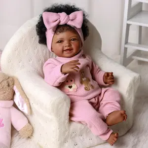 BABESIDE Lifelike Reborn Baby Dolls 17Inch Fabric body+vinyl limbs Real Life Baby Dolls with Toy Accessories For kids Age 3+ Suitable gifts for Mother's Day Valentine'sDay Children's Day & Christmas