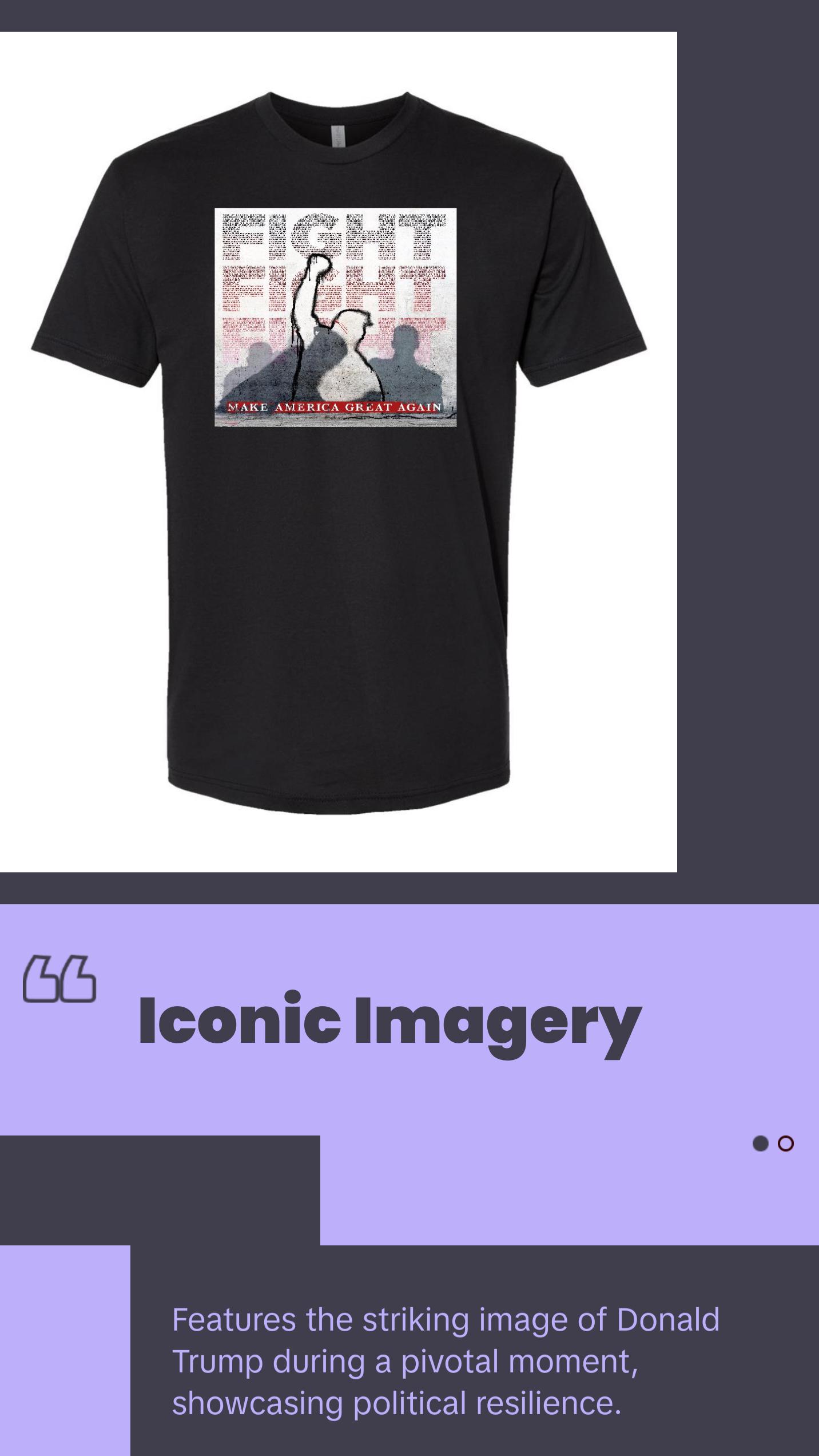 Unisex Iconic Trum Fight Fight Fight T-shirt