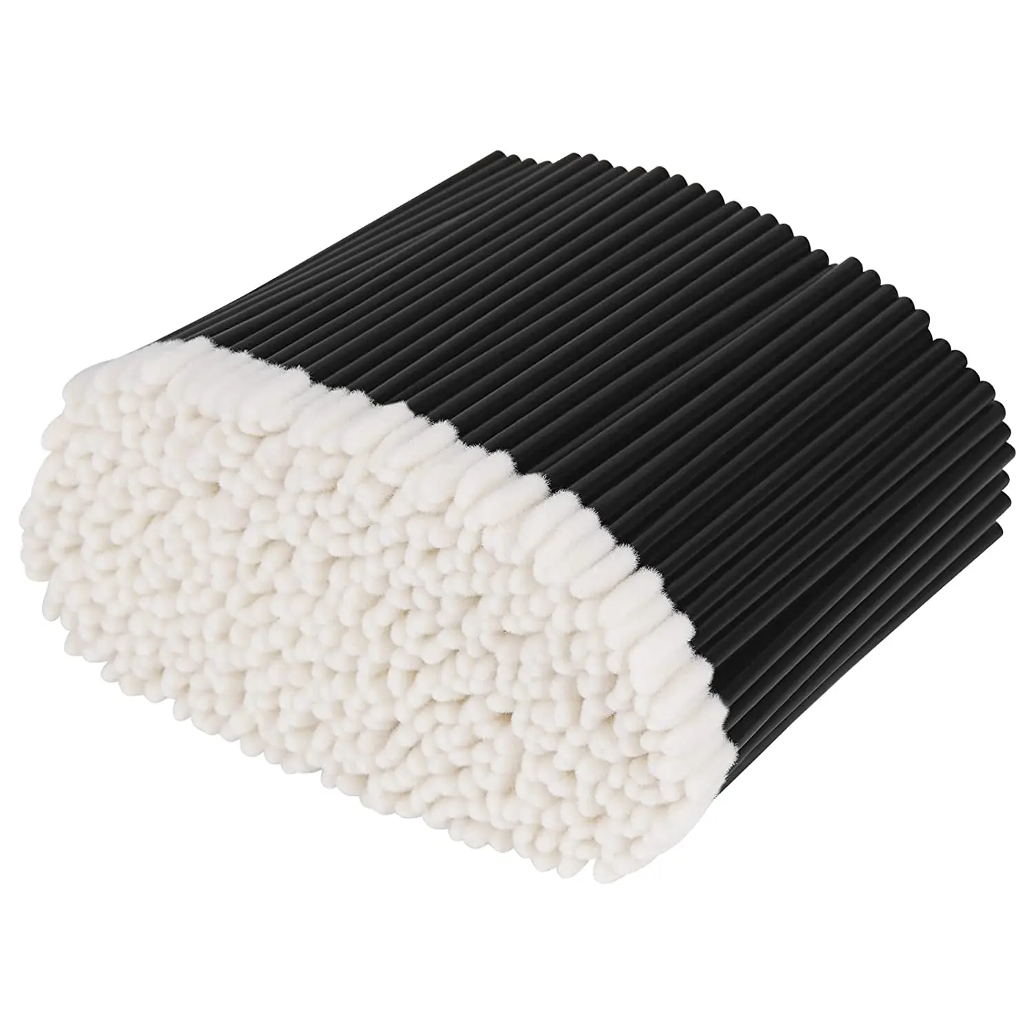 500PCS Disposable High Quality Flocking Lip Wands Applicators - 3.62in Travel Size Makeup Lip Brushes for Girls and Women, Lint-Free Black Beauty Tools, New Years Eve Party Bag Gifts