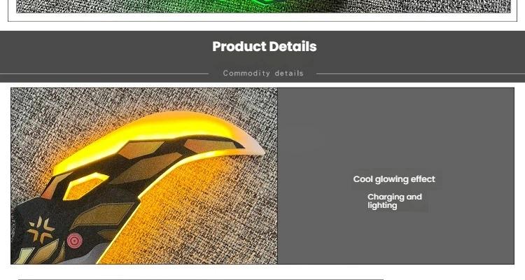 New Gift Role-Playing Prop: Fearless Rechargeable Glowing Weapon Model Contract - Claw Knife/Cool Toy Knife Champion Edition, 2026 Gamer Gift Collectible Prop Toy