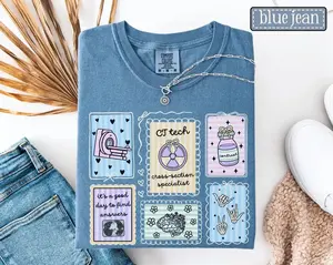 CT Tech Comfort Colors Shirt • CAT Scan Tech Stamp Work Tees • CT Technologist Gift • Rad Tech Tshirt • Ct Tech Gifts • Radiology Department