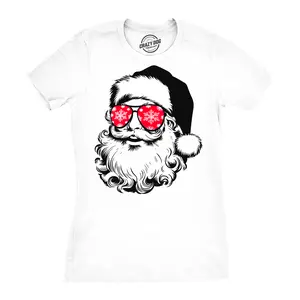Womens Funny T Shirts Merry Vibes Sarcastic Christmas Graphic Novelty Santa Tee For Ladies Funny Womens T Shirts Cute Vintage Fashion Casual Ladies T-Shirt Gift Christmas Tops for Women Women's Novelty Tees White -