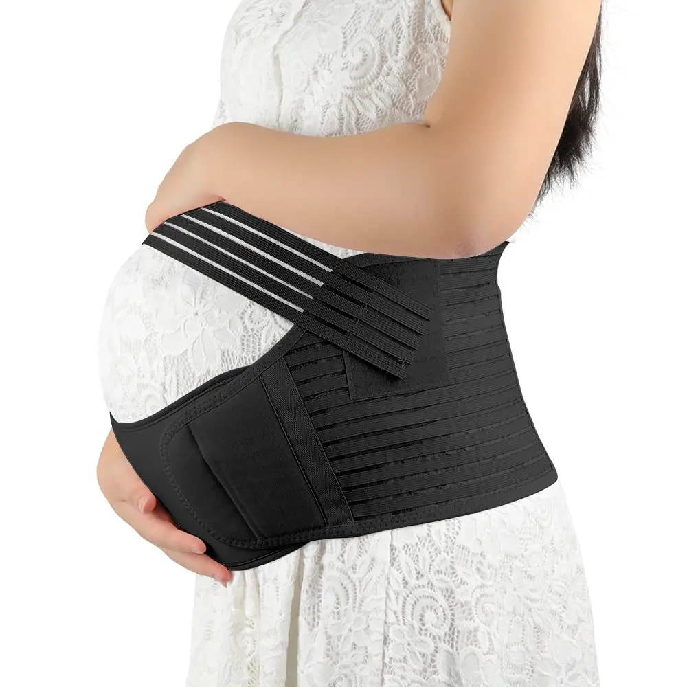 Women's Stretchable Maternity Belly Band - Breathable Adjustable Pregnancy Bump Strap, Compression Shapewear for Pregnant Women, Maternity Belly Bands