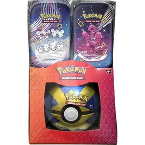 Pokemon TCG: Paldean Fates Mini Tins + Poke Ball Tin