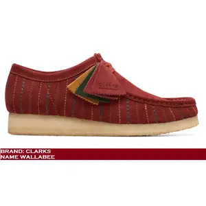 Clarks Wallabee Burgundy Combi - 26174512 Clarks Wallabee Burgundy Combi - 26174512
