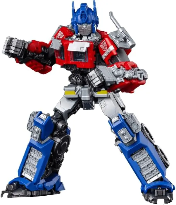 Blokees Transformers Classic Class 1 Optimus Prime Articulated Action Figure Model Kit - 12.5cm Tall, 83-Piece Building Set, ABS Plastic, Buildable Display Design, Light-Up Eyes, Accessories Included, 1 CR927 Battery, for Adult Collectibles & Fans