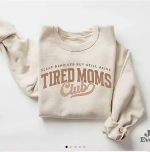 Tired Moms Club Sweatshirt, Sleep Deprived S Mom Sweater, Funny Mom Shirt, Cozy Motherhood Gift