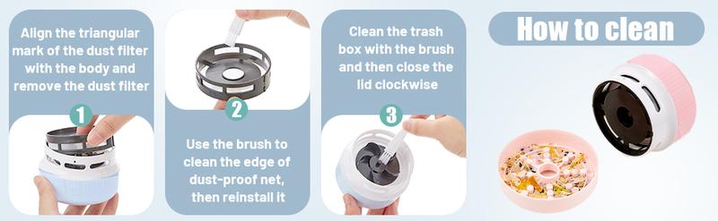 Portable Mini Desktop Cleaner, Handheld Keyboard Cleaner Mini Handheld Cleaning Tool for Home Office Desktop accessories,handheld vacuum cleaners,art beadsdebris cleaners, home and car dust collectors, compactdesktop cleaners