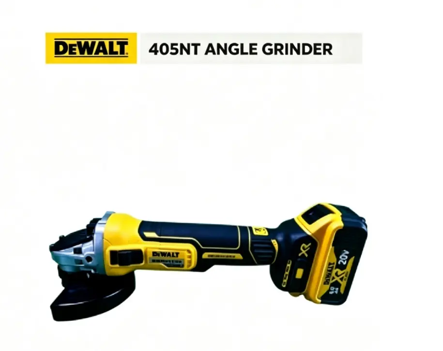 Dewalt DCG405NT 5-Inch Cordless Brushless Angle Grinder Kit - Dust-Resistant Motor, Overload Protection, Non-Slip Rubber Grip, Adjustable Auxiliary Handle, Quick-Release Guard for Construction Work, Metal Polishing power products durable shock