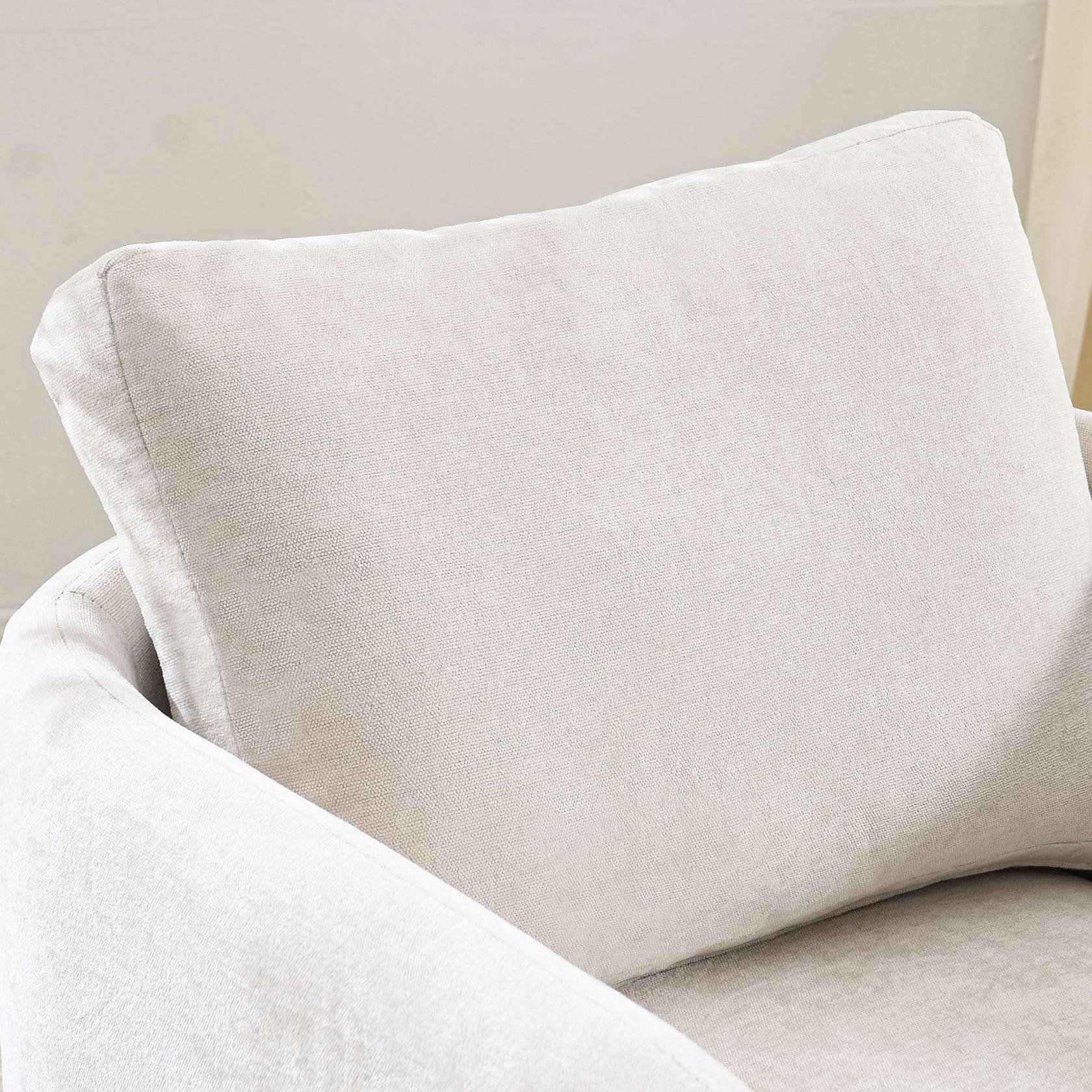 Dayalane Whitley Accent Armchair Modern Sofa Chair For Living Room Chenille Beige