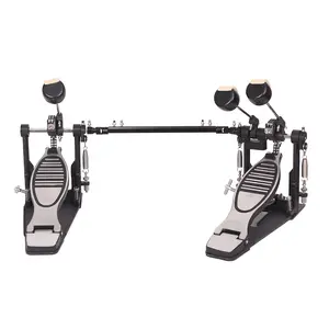 Pro Double Bass Drum Pedal Durable Double Kick Drum Pedal with 13.3-19.7 Inch Length and 4.15KG Net Weight Complete