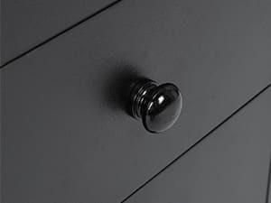 Sikaic LED Nightstand with 3 Storage Drawers  Modern Bedside Table with Built-in Charging Station and Open Storage Space