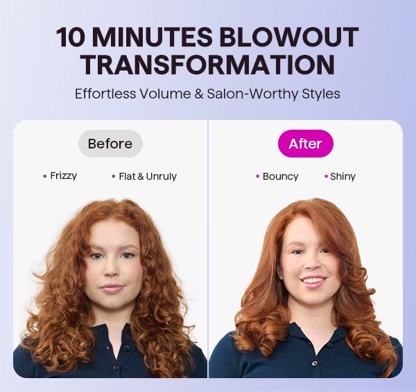 Wavytalk Blowout Boost Ionic Thermal Brush and Wavytalk Smooth Barrier Heat Protectant Spray Set