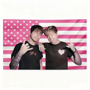 Jake & Johnnie Sam & Colby American Flag Tapestry, Interesting Lightweight Decoration wall hanging, Dopamine Art tapestry, suitable for living room, bedroom, college dorm trippy room decor， bedroom decor cool stuff for room tapestry mens room decor