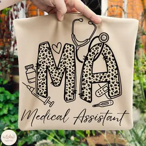 Medical Assistant Leoprad Shirt, MA Life Tee, Sweatshirt for Healthcare Worker