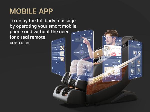 Real Relax F8 massage recliner zero gravity with heating function 18 modes Yoga stretch Bluetooth APP control comfort massage chair