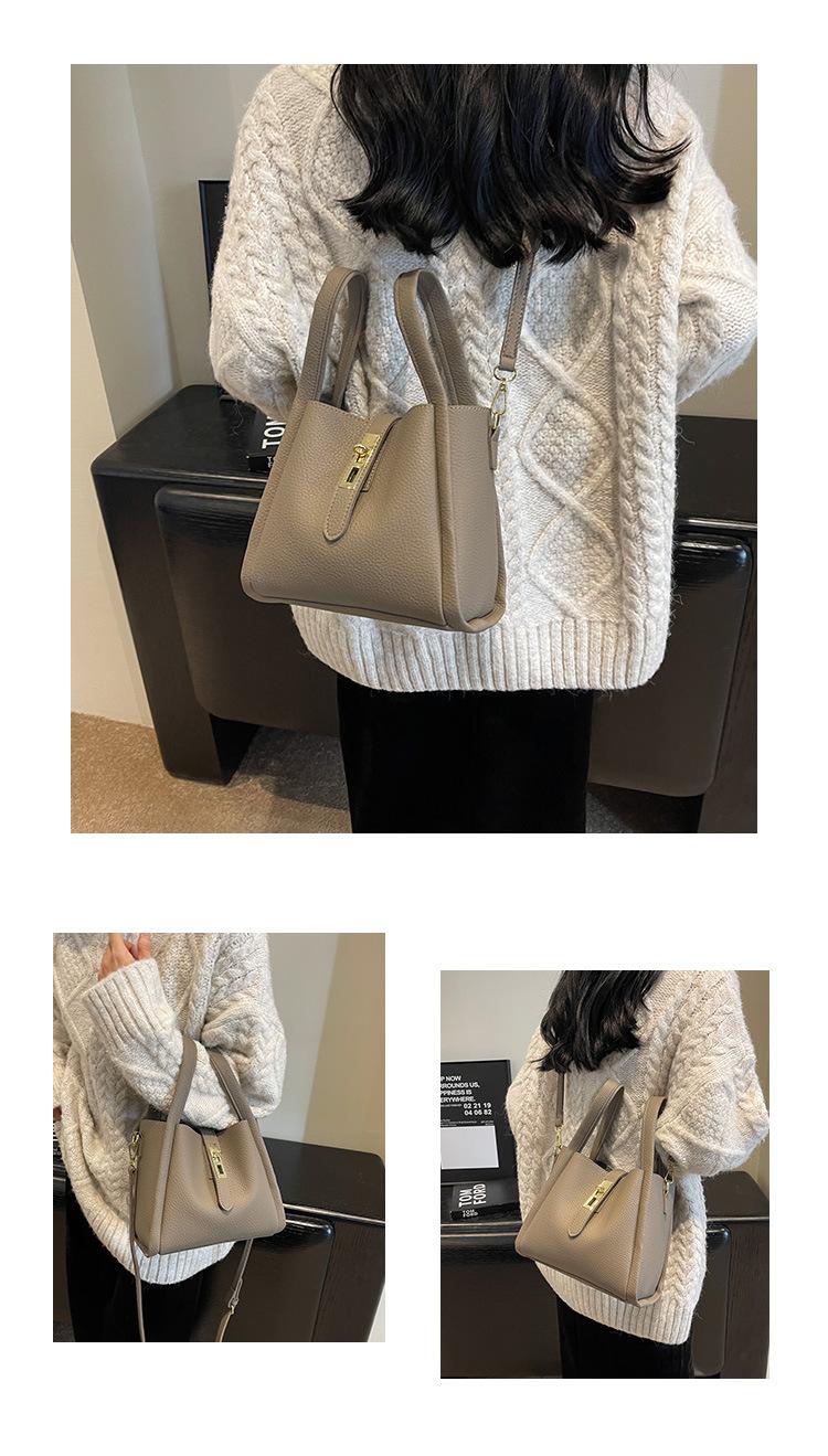 2026 Women's Elegant Solid Color Handbag, Fashion  Leather Shoulder Bag for Daily Used, Casual Trendy Versatile High-quality Commuting Bag, Girl Fashionable Bag,  Tote Satchel PU