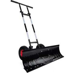 Best Choice Products 36in Hand Snow Pusher w/ 2 Wheels, Adjustable Handle, Blade Angle, Reflective Tape Best Choice Products 36in Hand Snow Pusher w/ 2 Wheels, Adjustable Handle, Blade Angle, Reflective Tape