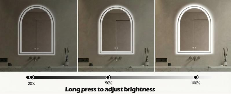 LED Bathroom Mirror With Light ,Dimmable Anti-Fog & 3 Color Temperatures ,Premium Aluminum Frame Mirror For Vanity And Modern Bathroom LED Bathroom Mirror With Light ,Dimmable Anti-Fog & 3 Color Temperatures ,Premium Aluminum Frame Mirror For Vanity And Modern Bathroom