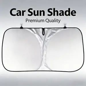 NeoAuto 2 Packs Portable Car Windshield Sunshade, Foldable Windshield Sun Umbrella, Car Exterior Accessories, Car Windshield