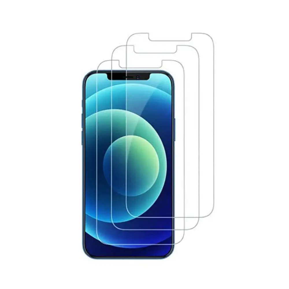 3-Pack Screen Protector for iPhone 17 16 15 14 13 12 11 X XS Pro Max Mini Shatterproof Tempered Glass [99.99% HD Clear] Easy Installation 9H Hardness Bubble Free