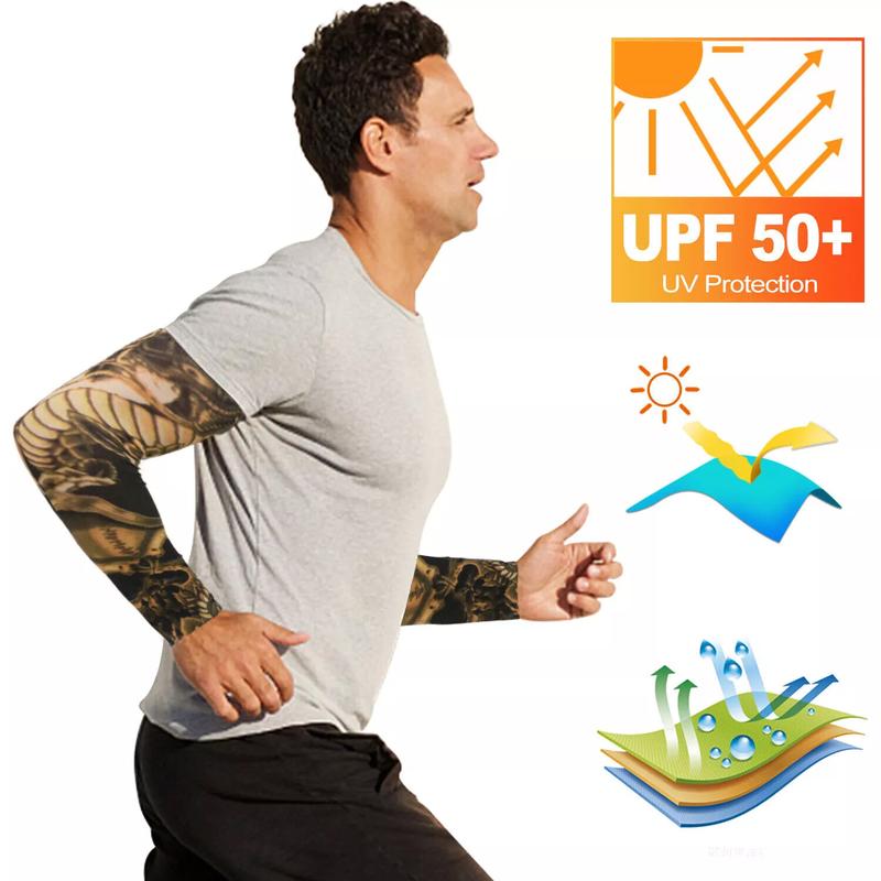 Dazone 5PCS Temporary Tattoo Sleeves, Arts Temporary Fake Slip On Tattoo Arm Sleeves Kit