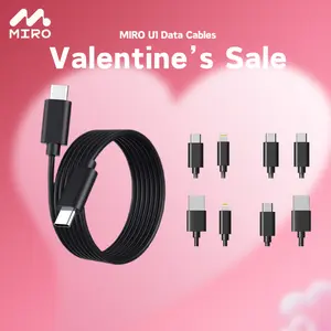 【U1-U4】MIRO Data Cables – Fast Charging for Apple & Type-C Devices, MFi & Smart Chip Protection – Home, Office, Travel Convenience, Quick Power, Ideal Gift for Students, Tech Enthusiasts & Office Workers