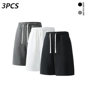 3Pack   Unisex Knit Casual Athletic Jogger Shorts — Loose Fit, Summer Bermuda Length (Available in 1-Pack and 3-Pack)