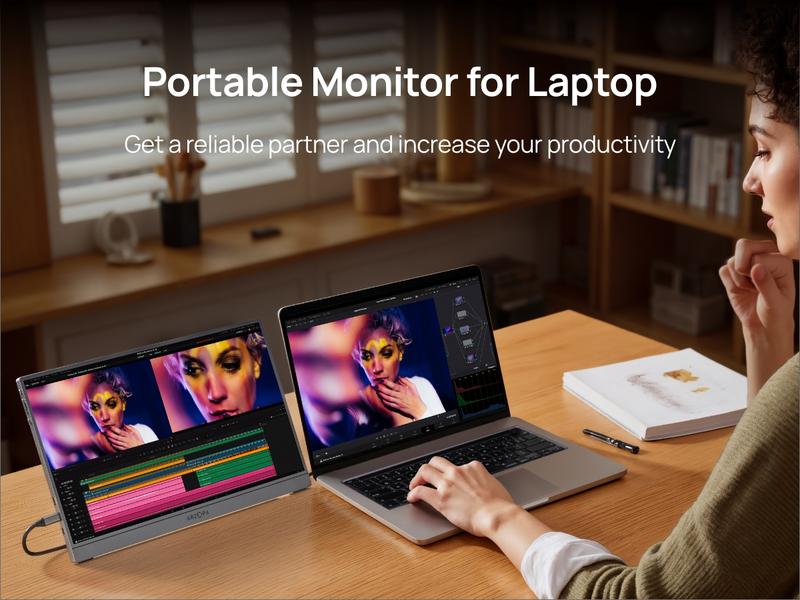 ARZOPA 16.1" Portable Gaming Monitors – 180Hz 1440P QHD / 144Hz 1080P FHD – Ultra Slim External Display for Laptops Gaming PC PS5 Xbox Mac with Built-in KickStand & Dual Speakers – Gray