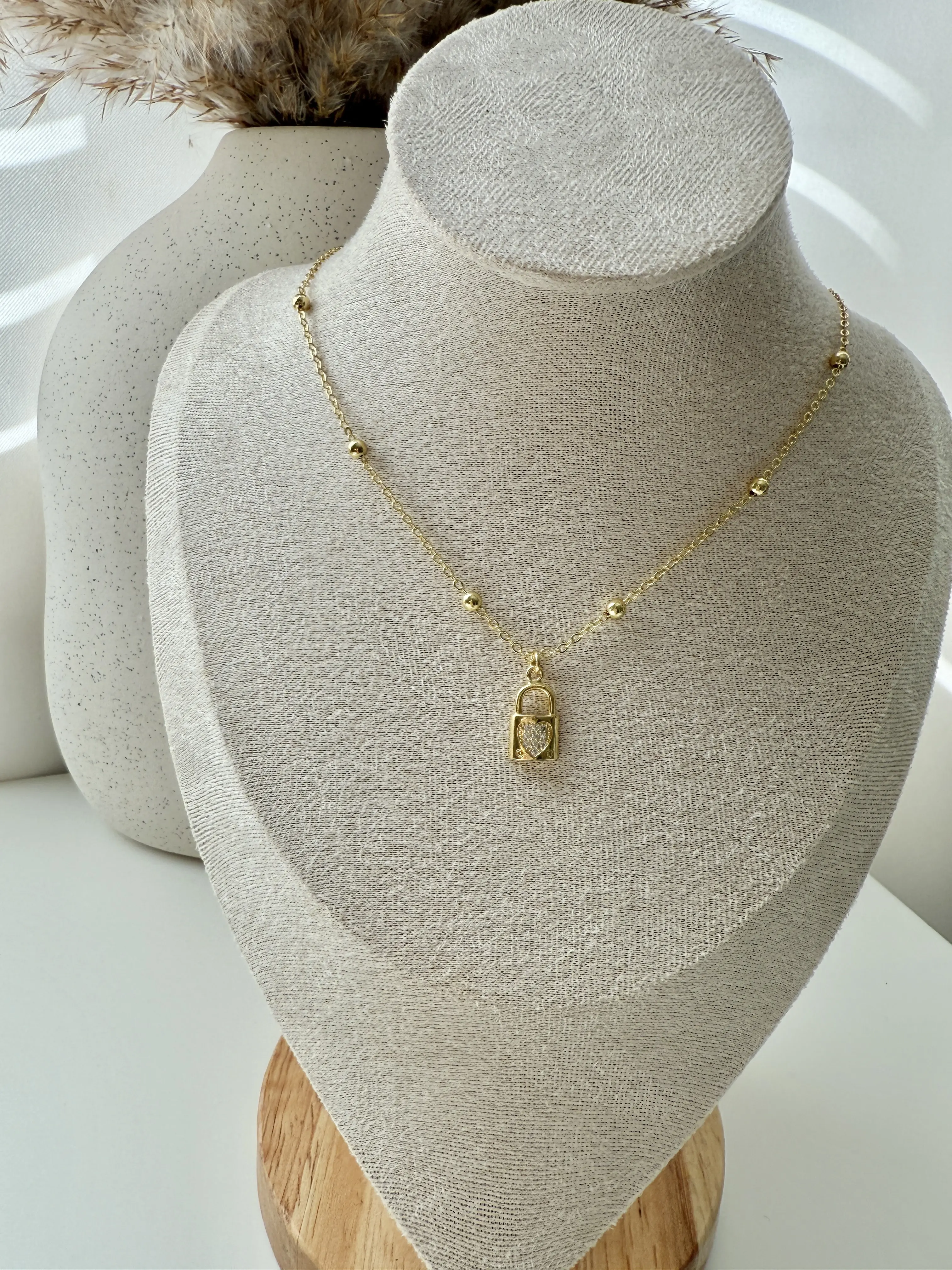 Lock Charm Necklace Lock Charm Necklace