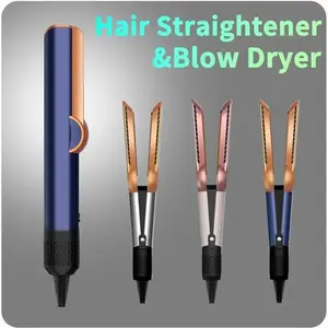 A professional two-in-one shampoo and dry hair set, equipped with a flat-iron for heating the hair. This hair accessory is durable and comes with a negative ion conditioner.