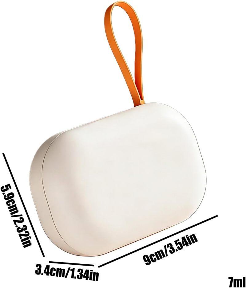 Ultrasonic Rechargeable Contact Lens Cleaner with Vanity Mirror - Portable Case for Hard & Soft Lenses, 2 Cleaning Modes, Daily Deep Cleaning for Travel, Sports, Office, and Home Use